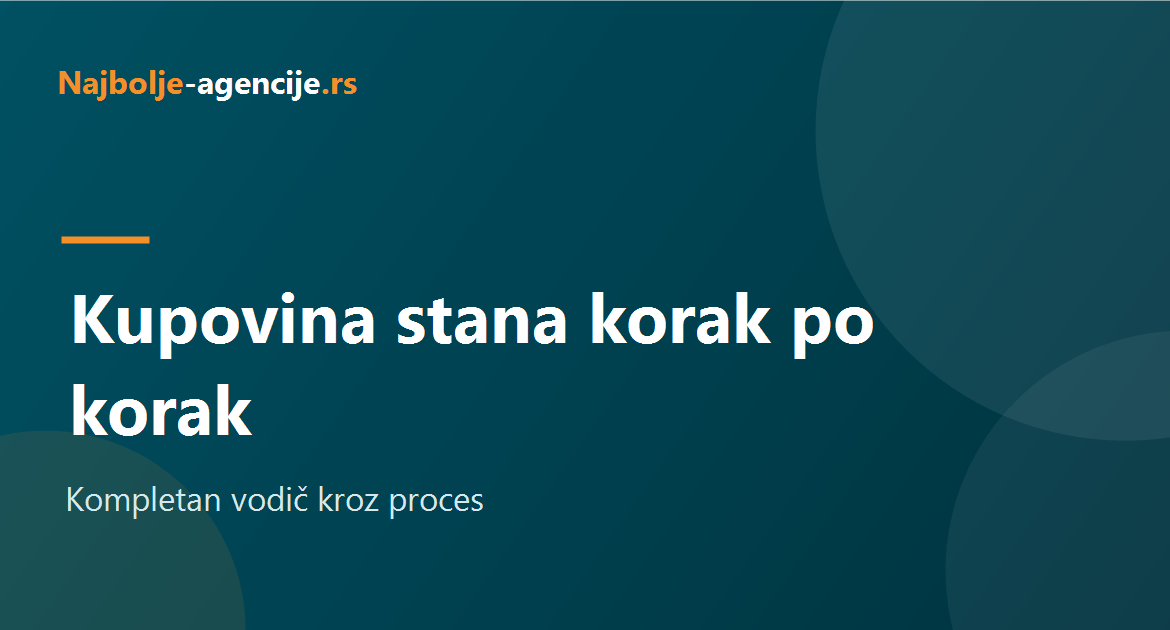 Kupovina stana u Srbiji korak po korak, vodič kroz proces