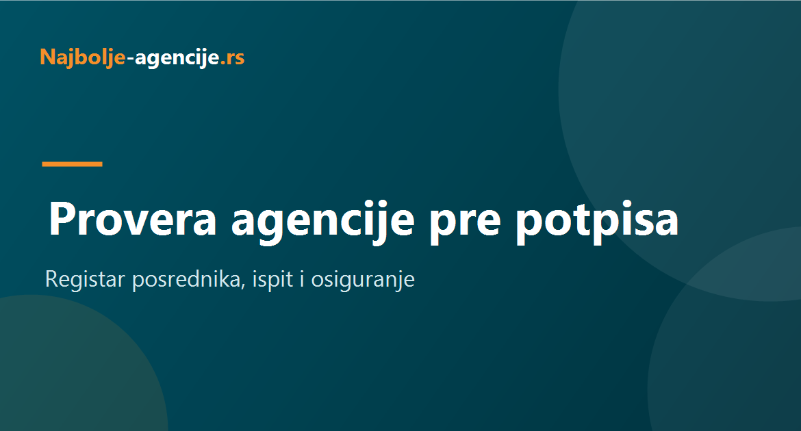 Kako proveriti agenciju za nekretnine u Registru posrednika pre potpisivanja ugovora